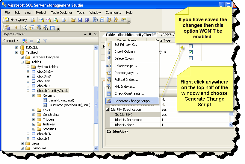 Vadivel\'s blog: Script table as - ALTER TO is greyed out - SQL SERVER Vadivel\'s blog: Script table as - ALTER TO is greyed out - SQL SERVER
