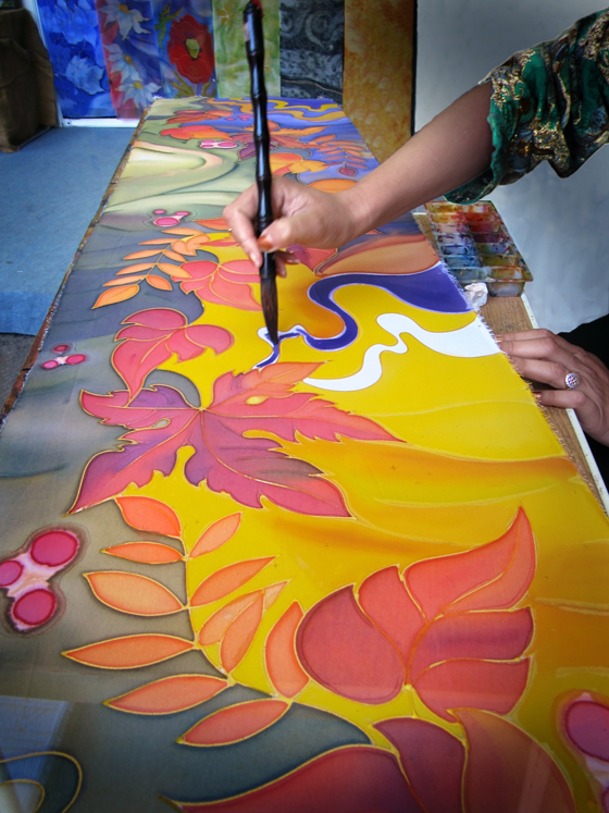 Silk painting, Silk painting techniques, Silk art