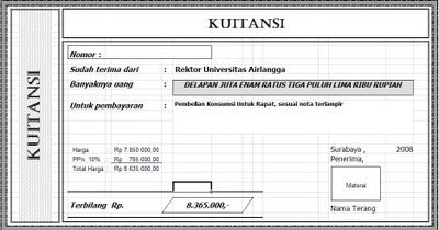 Kuitansi Receipt