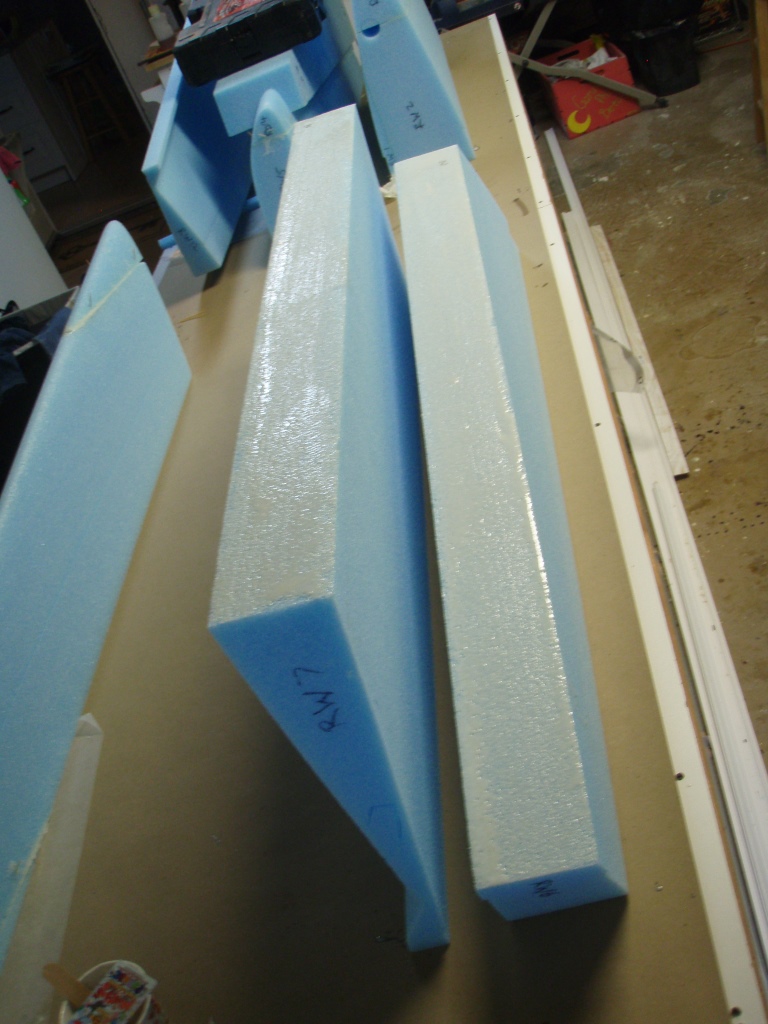The Long EZ Build Right wing foam cores