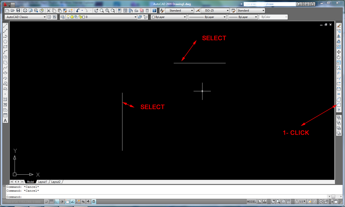 autocad fillet