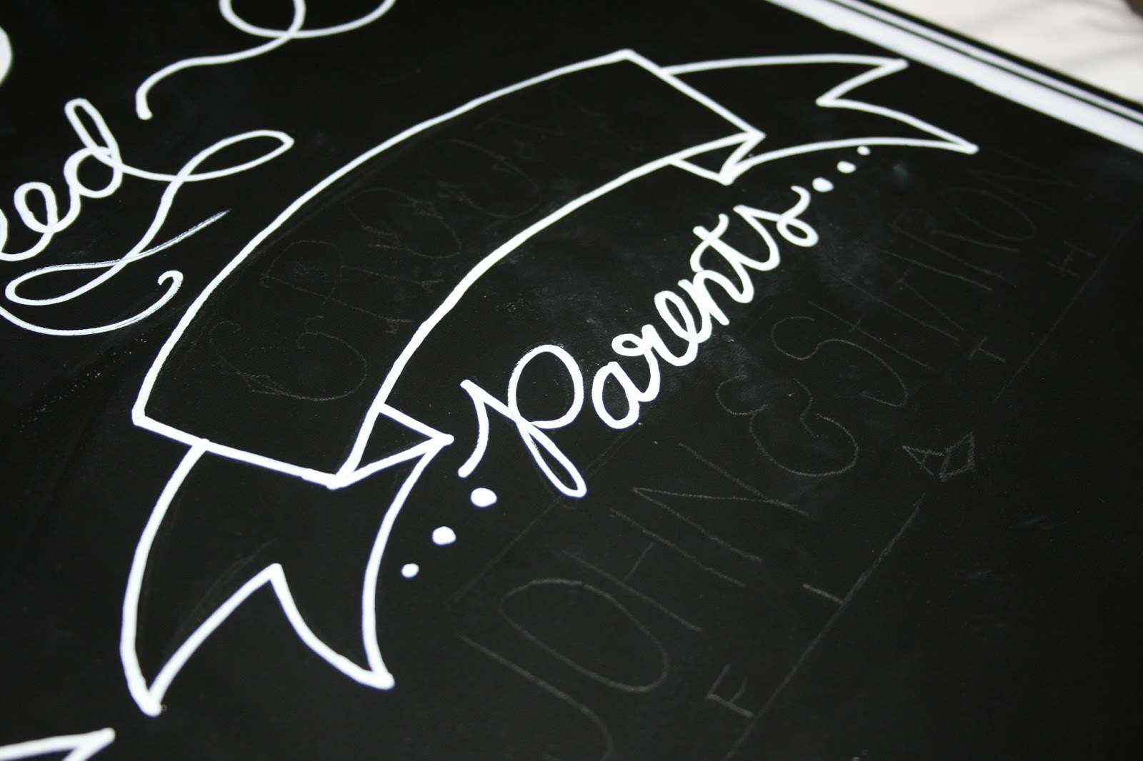 On Our Way Down the Aisle Chalkboards