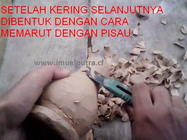 Membuat kerajinan vas bunga dari tanah liat | Cara membuat kerajinan