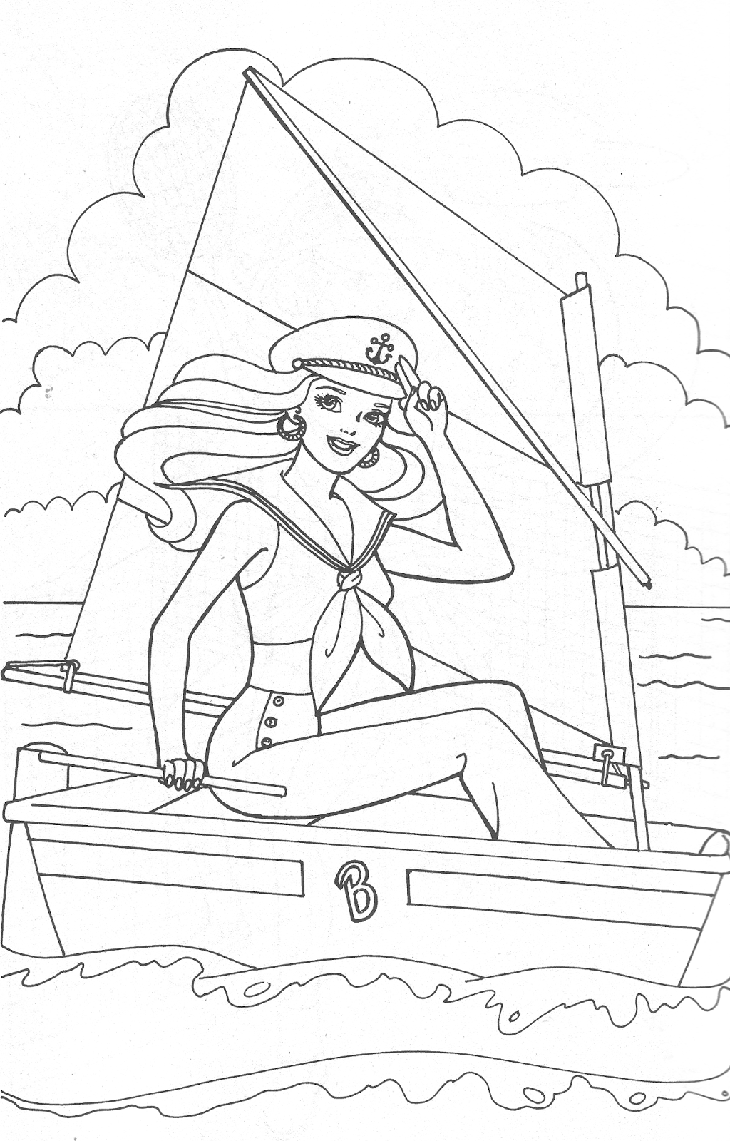 Miss Missy Paper Dolls Barbie Coloring Pages Part 1