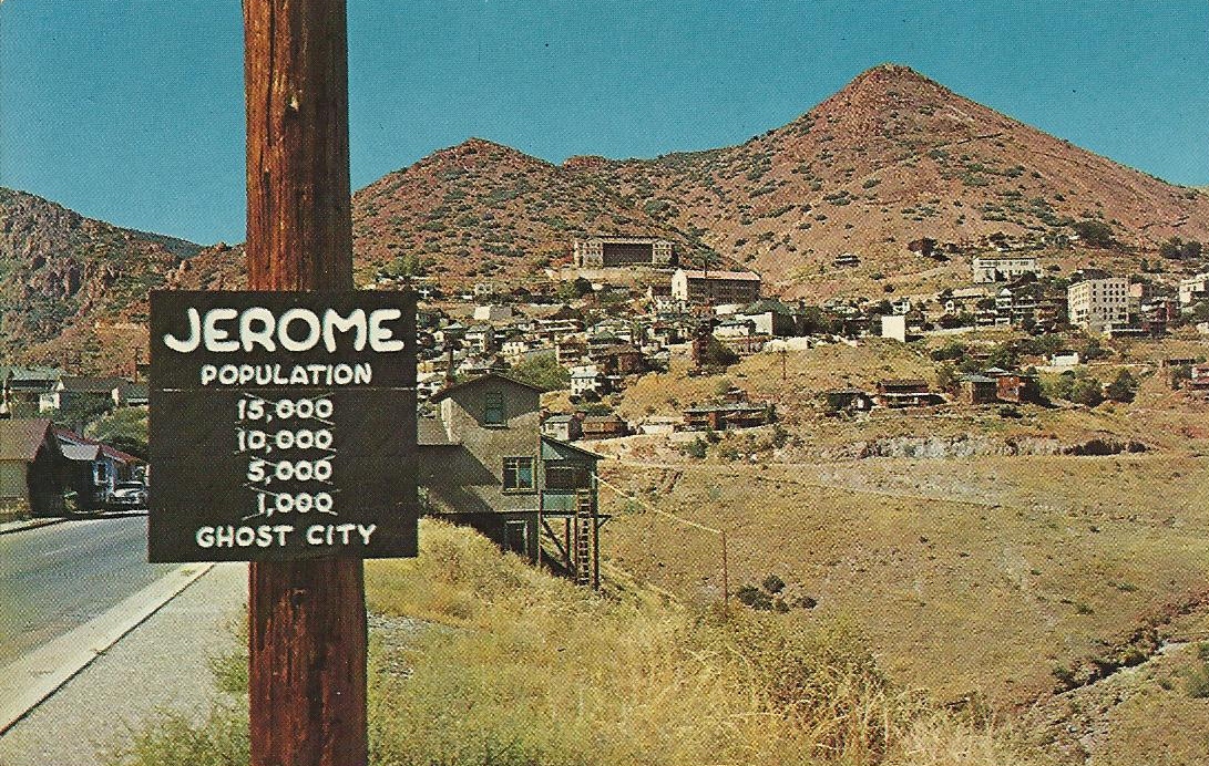 Vintage Travel Postcards Jerome, Arizona