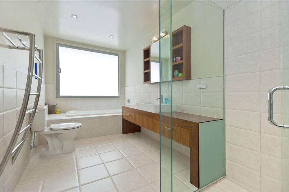 Photo of modern bathroom interiors