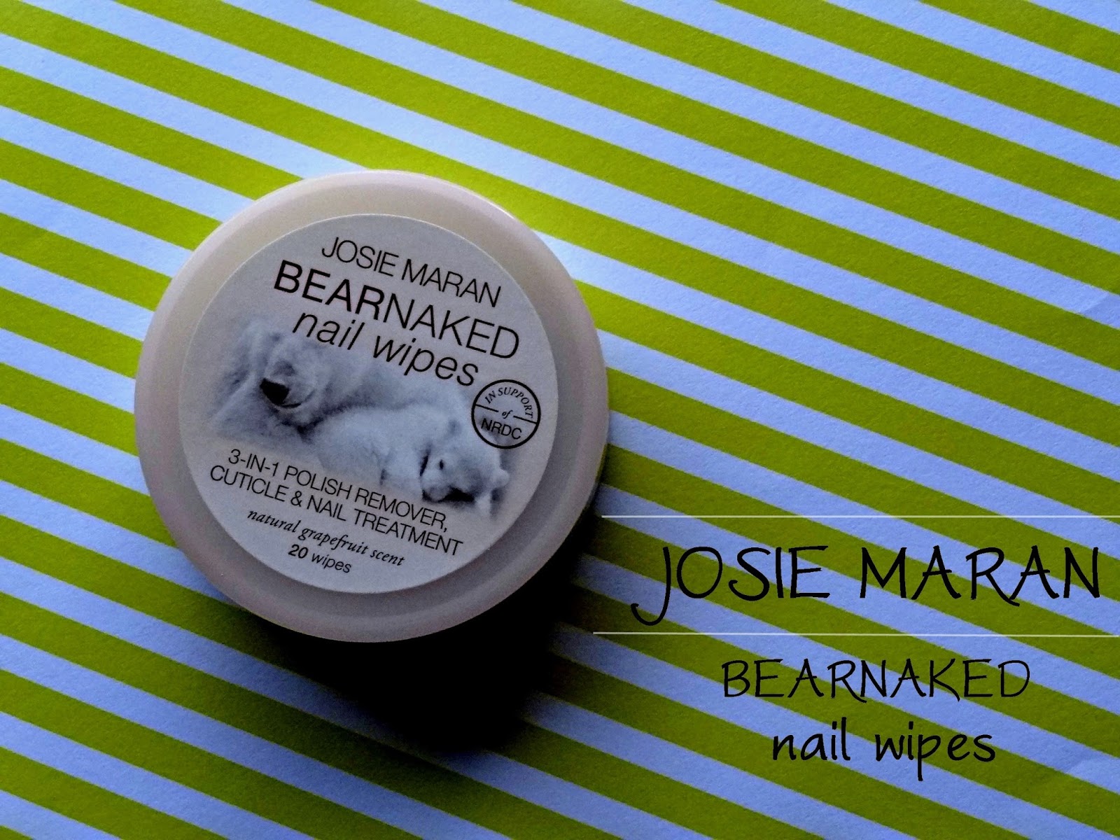 Makeup, Beauty and More: Josie Maran Bear Naked Nail Wipes