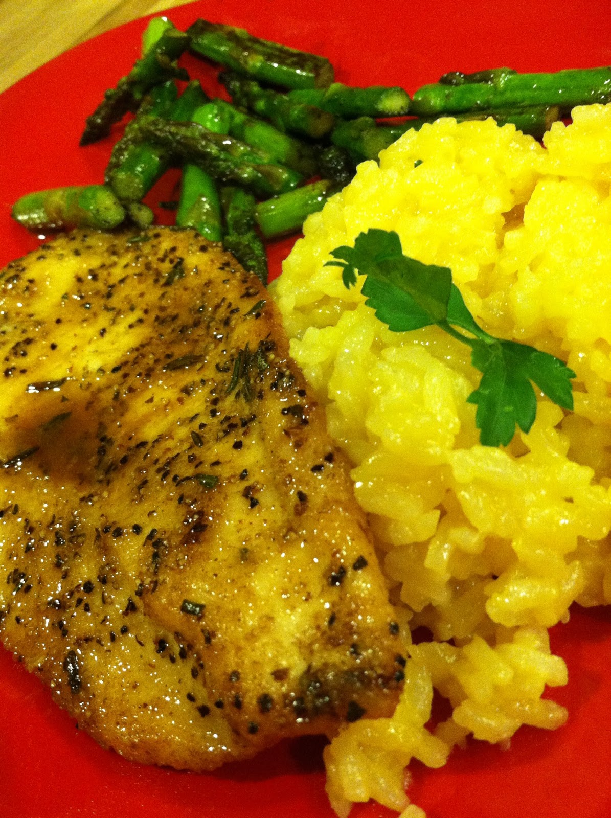Dream Home Cooking Girl My Rosemary Chicken with Orange Juice Rice...a