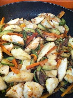 pollo croccante con verdure