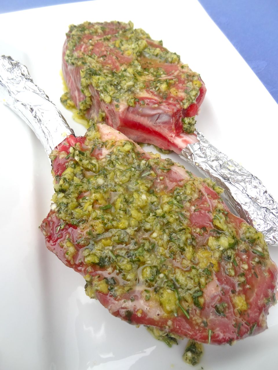 Scrumpdillyicious Veal Chops with TuscanStyle Marinade