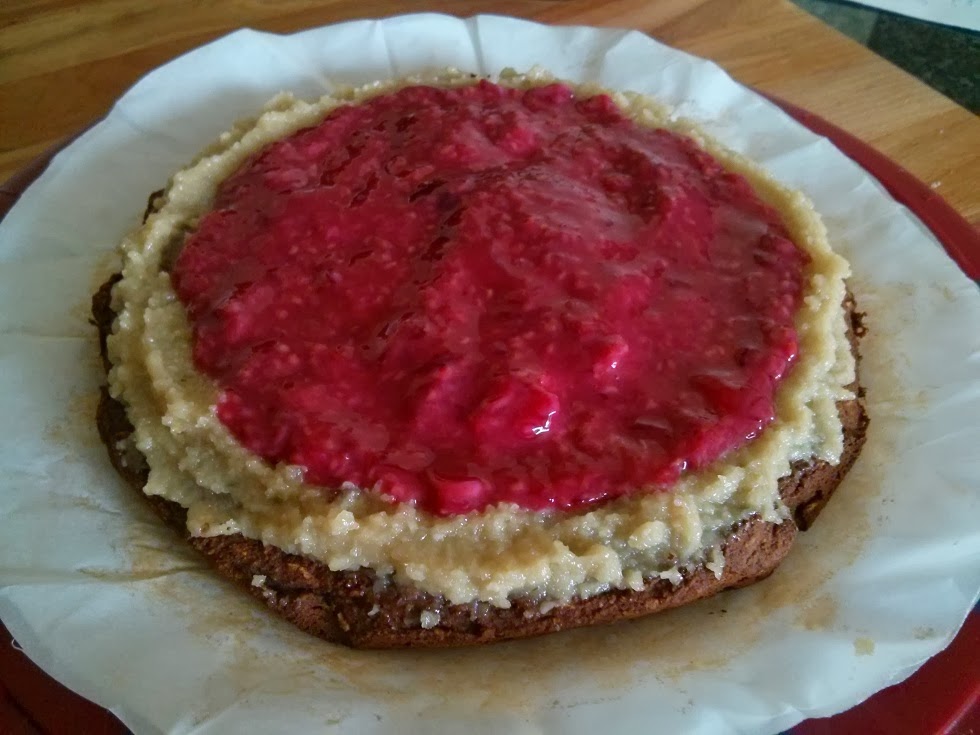 Mybakingaddiction drenched glaze Pomegranates365: Gluten free fruit cake with blueberries and raspberries