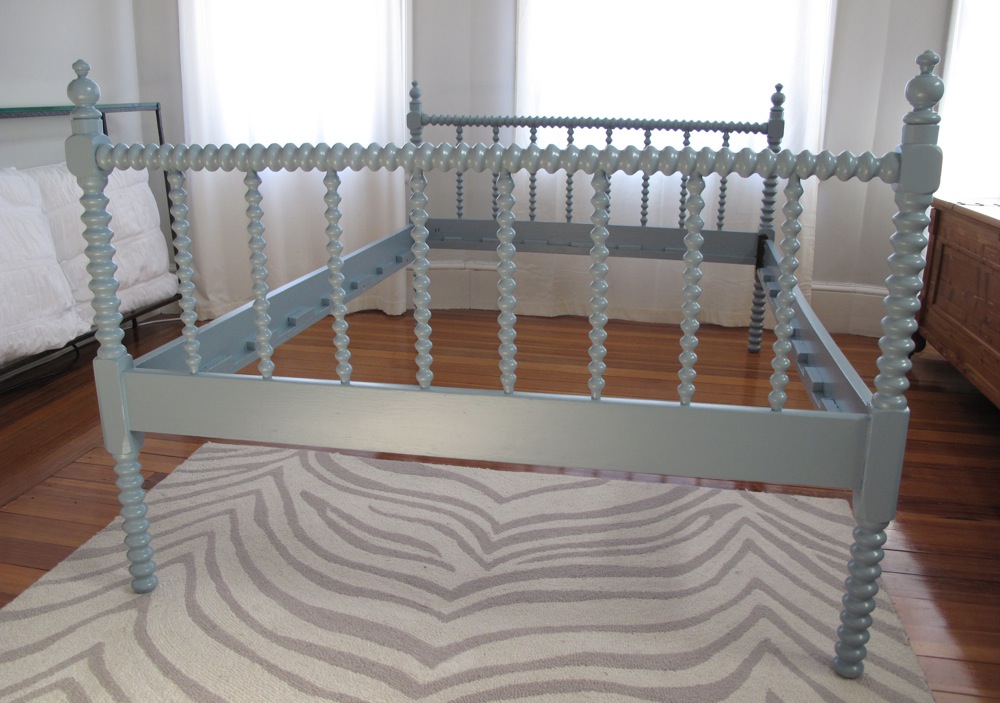 Blue Lamb Furnishings Modern Vintage Spool Bed Sold Blue Lamb Furnishings