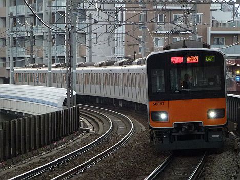 東京メトロ半蔵門線　田園都市線　急行　清澄白河行き3　東武50050系