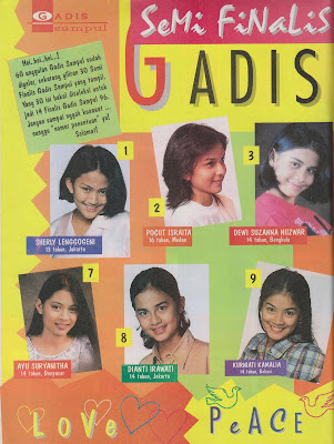 Semifinalis Gadis Sampul 1996 | Boy Cover