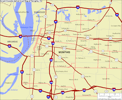 Memphis TN map