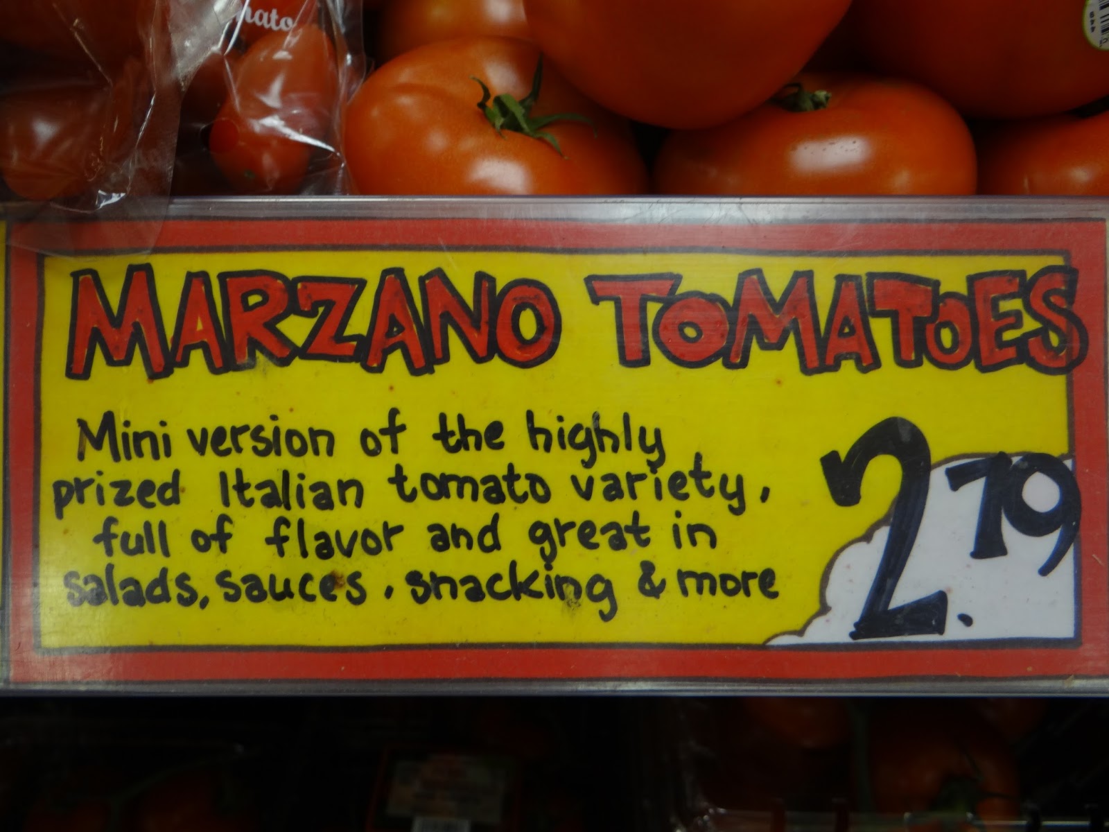 Trader Joe's 365 Day 167 Villagio Marzano Tomatoes