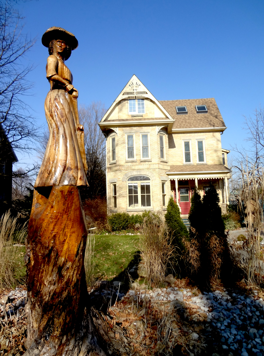 Carmi's Art/Life World Outdoor Wood Sculptures