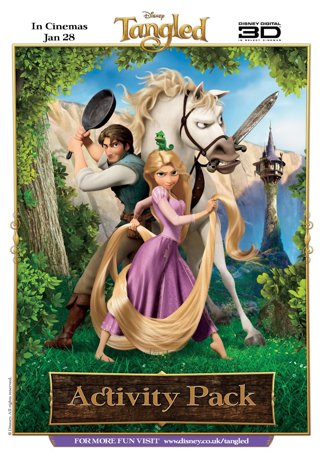 Tangled: Free Printable Activity Pack.