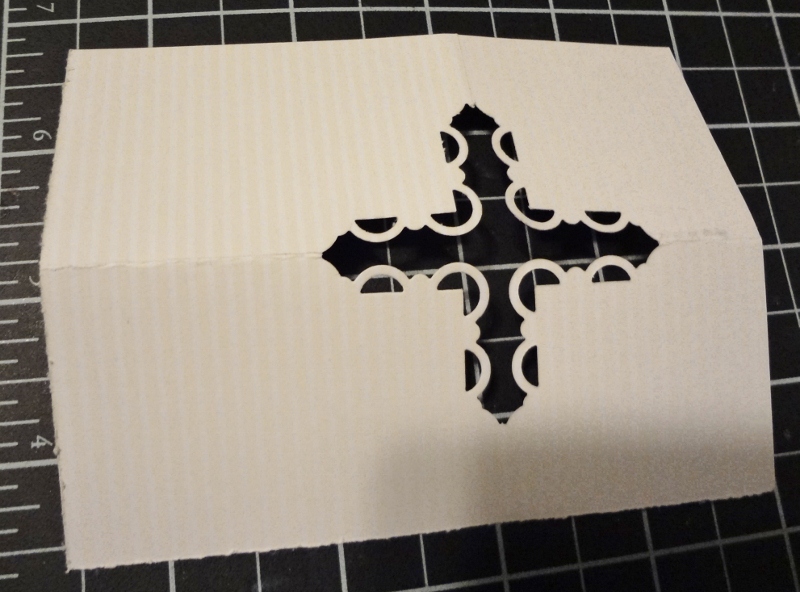 Beth's Paper Cuts Corner Punch Cross