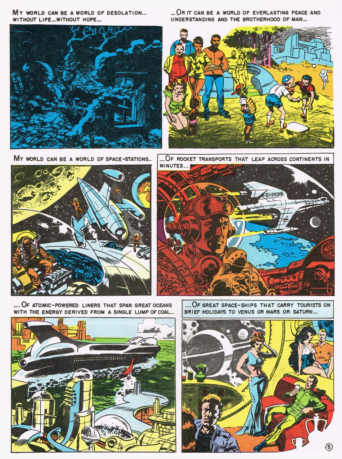 Cap'n's Comics My World by Wally Wood
