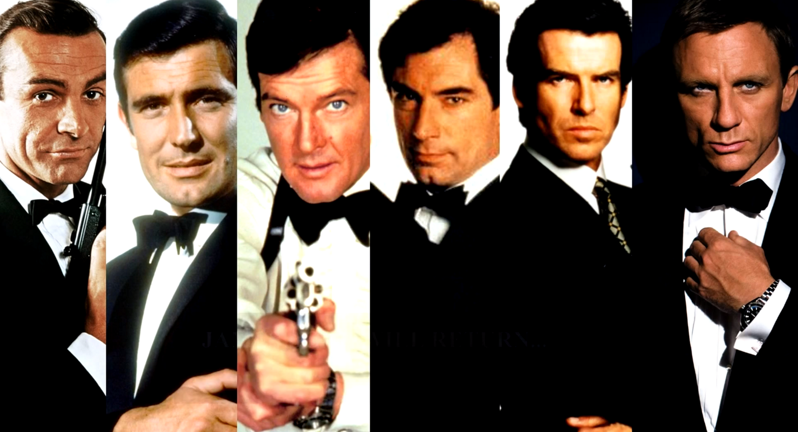 Comunicación Visual Seis actores, un personaje James Bond