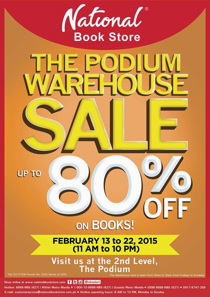 National Book Store Warehouse Sale, up to 80 discount The Podium