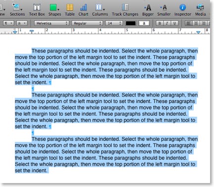 indenting paragraphs with spaces indenting paragraphs with spaces