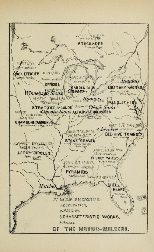 Mound Builders A Travel Guide to the Ancient Ruins in the Ohio Valley Map of Historic Tribes