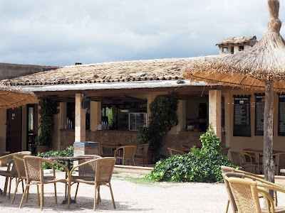Restaurant and bar at the castle on Cala Bona headland