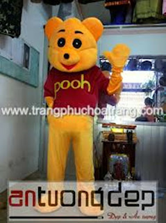 may bán mascot gấu pooh giá rẻ