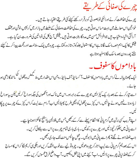 Face Beauty Tips in Urdu