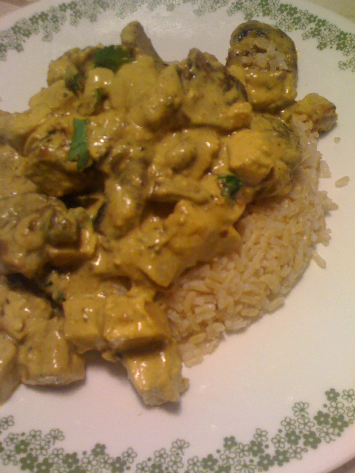 AfroVeganChick Lemon Coconut Mushroom & Tofu Curry