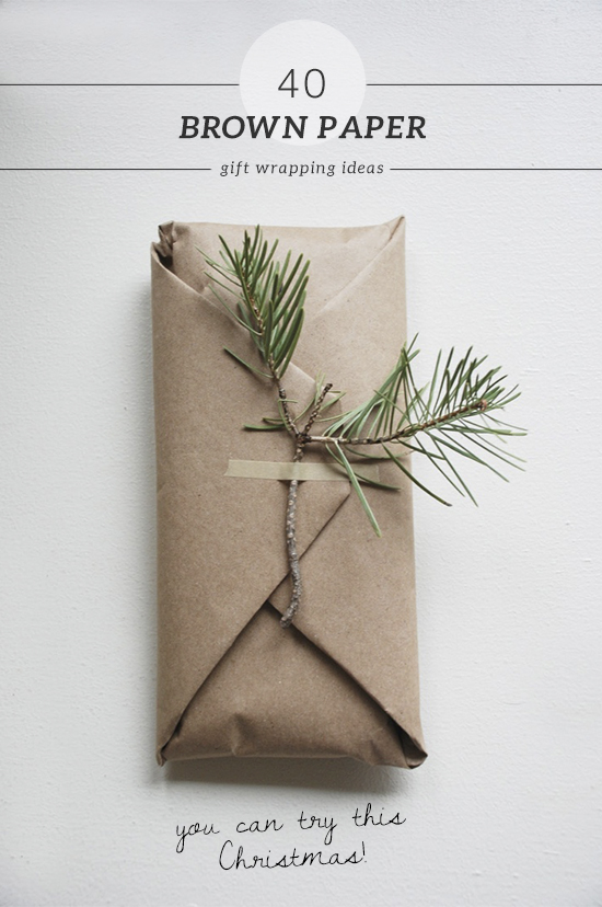 40 brown paper gift wrapping ideas | My Paradissi