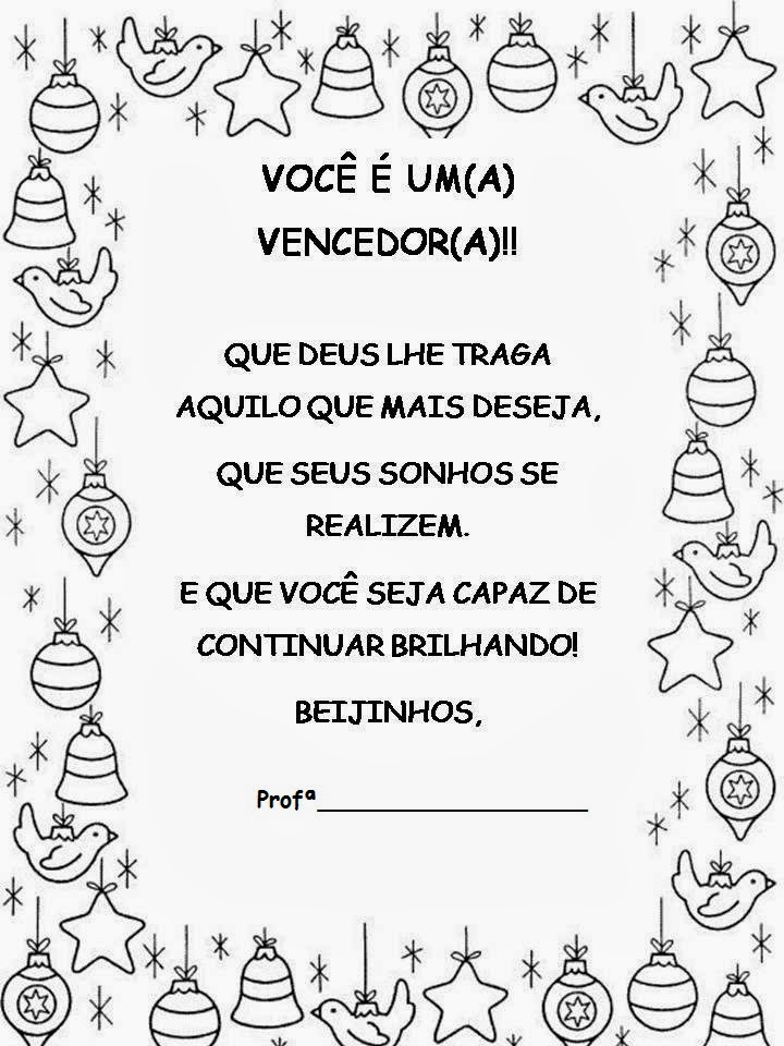 Mensagens de Natal ~ Atividade para imprimir