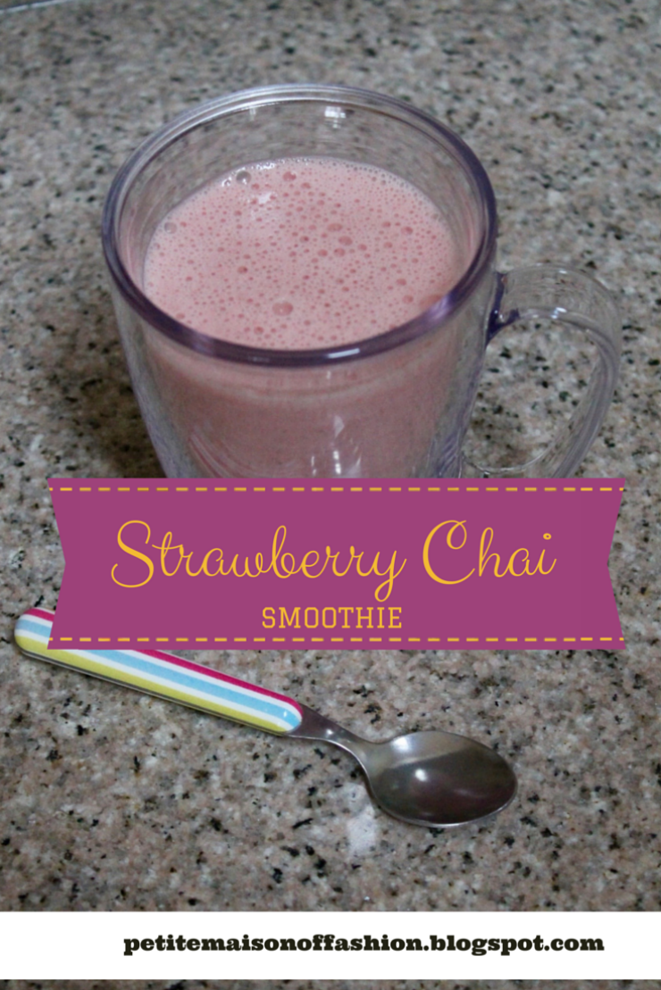 Morining Strawberry Chai Latte Smoothie