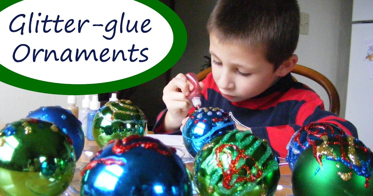 Everyday Art Glitterglue Ornaments