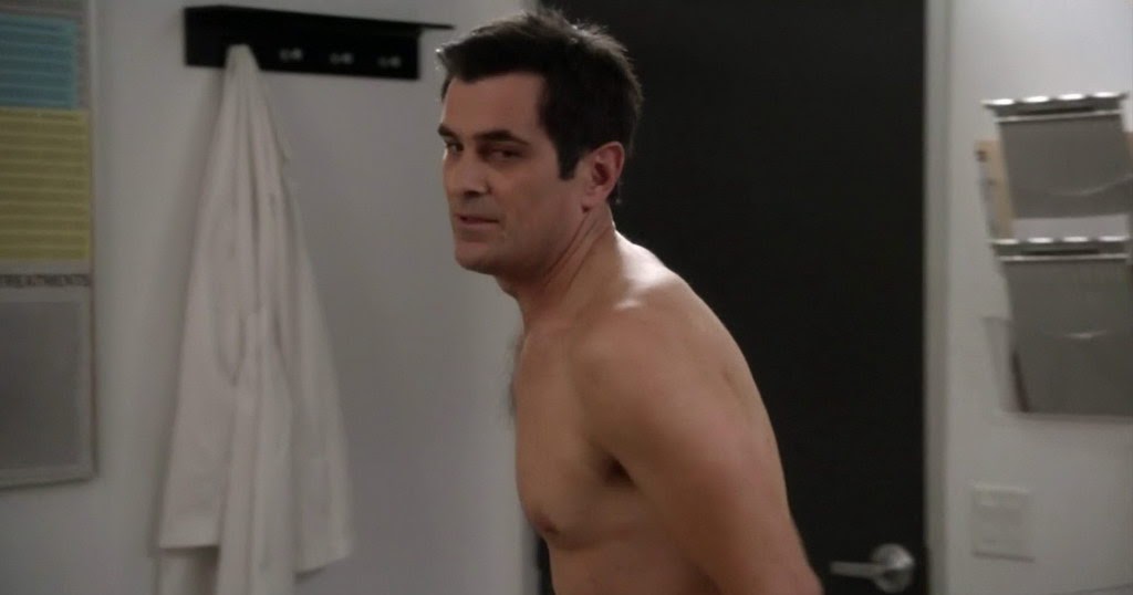 Ty Burrell is shirtless in the episode "Lifetime Supply" ...