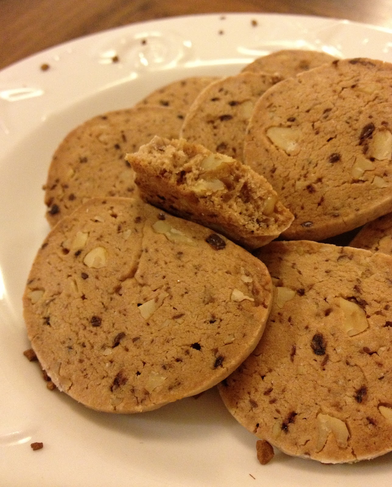 Les biscuits au café et aux noix
