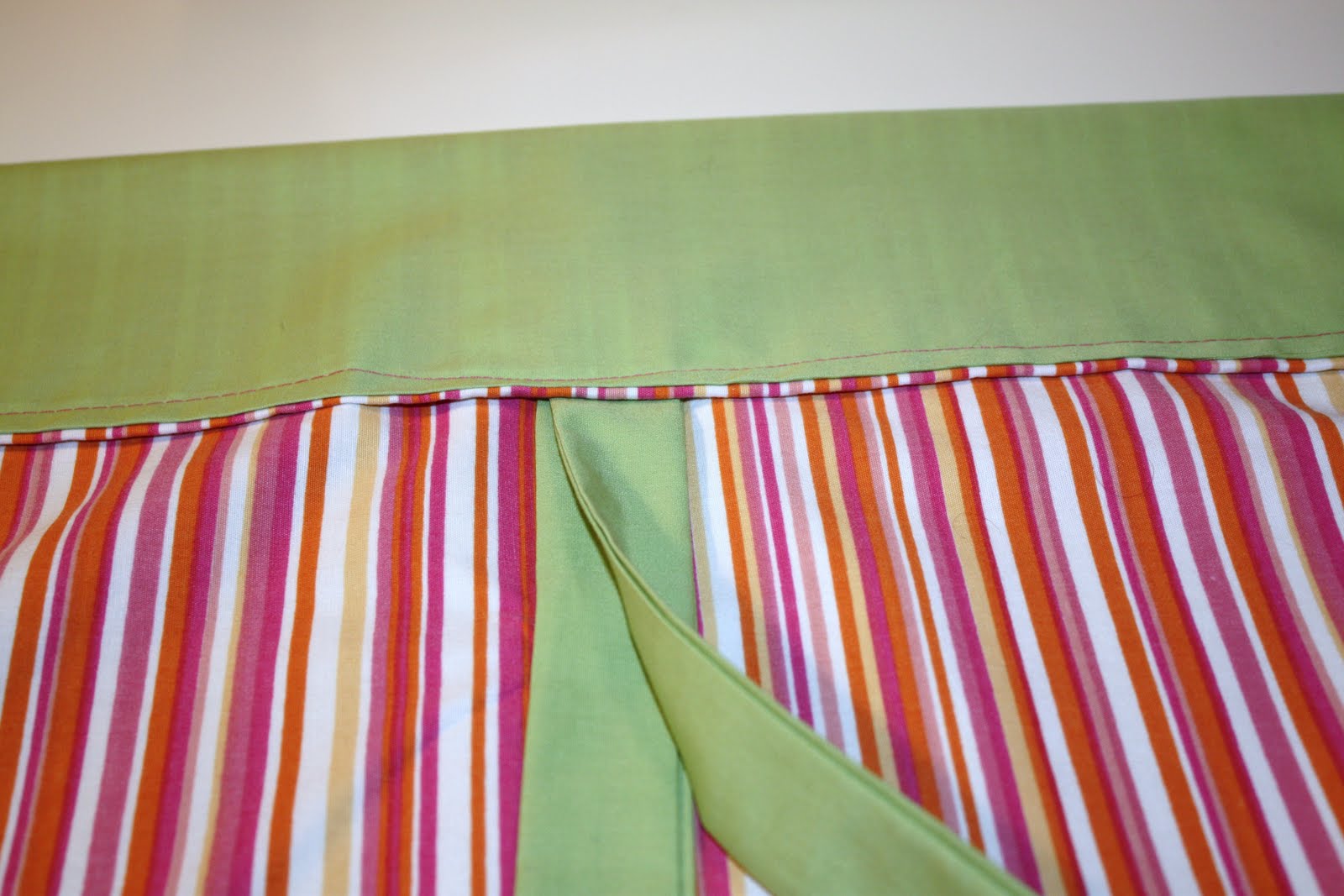 Custom Curtain from a Flat Sheet