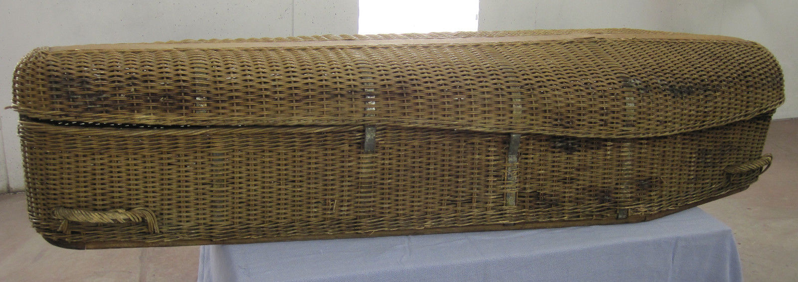 Halloweeniana Wicker Coffin/Casket "Cooling Box" (19th Century)