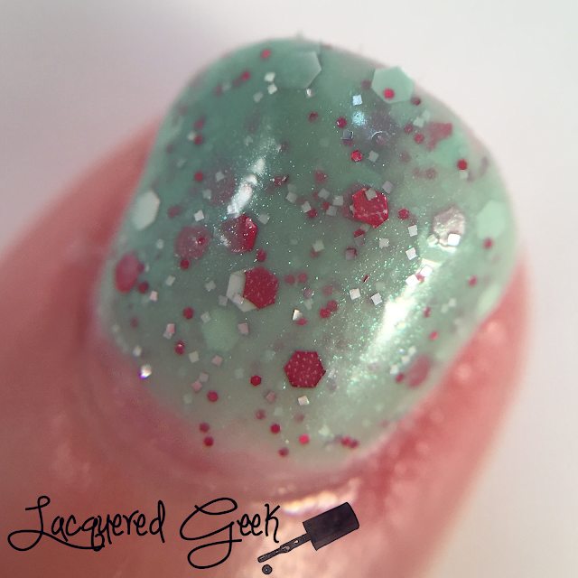 Lucky 13 Lacquer No Power in the 'Verse Can Stop Me nail polish swatch macro from Lacquered Geek