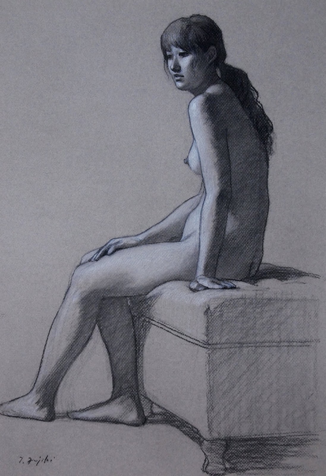 Atelier LA PORTE Blog: 裸婦デッサン １