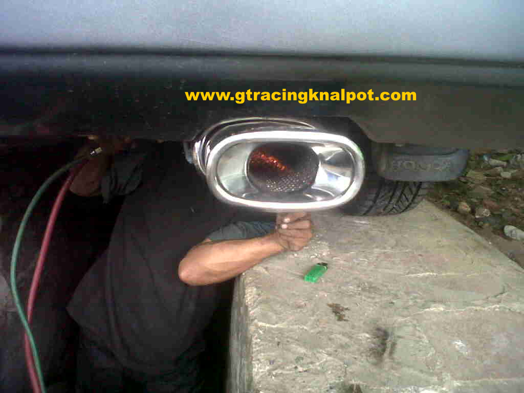 tentang knalpot di mobil ini silahkan hubungi GT RACING KNALPOT title=