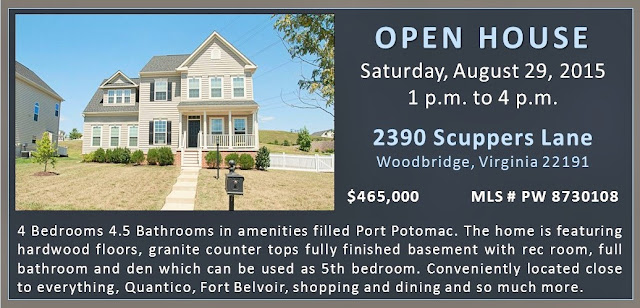 Open House 2390 Scuppers Lane Woodbridge Port Potomac Claudia S Nelson August 29