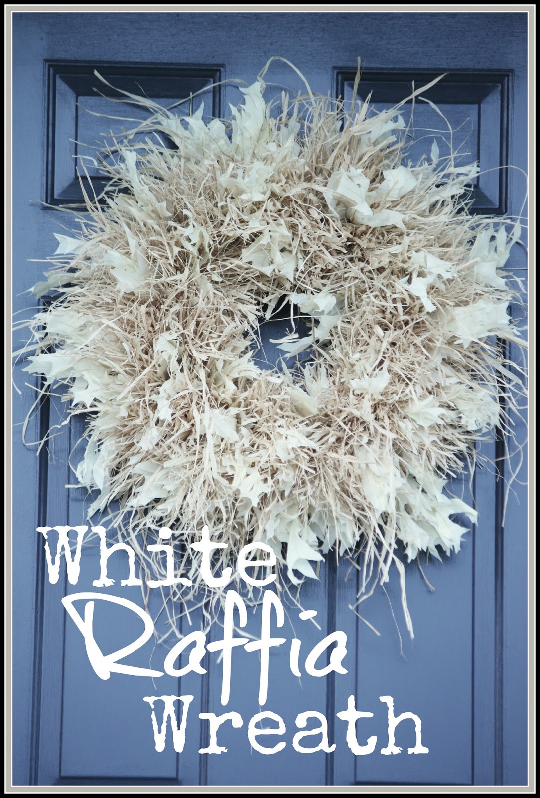 RAFFIA WREATH TUTORIAL StoneGable