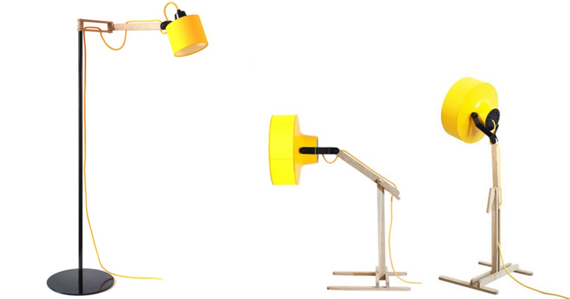 {BLACK. WHITE. YELLOW.} Yellow Lamps from Nach Acht