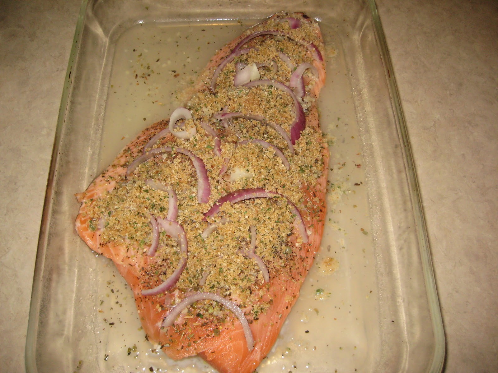 Flavorful and Fit Paleo Basil Crusted Baked Salmon