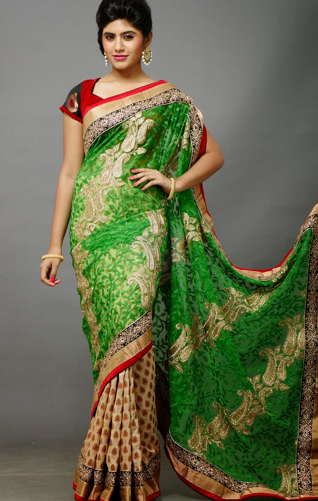 MALAR WORLD Chennai Silks saree collections