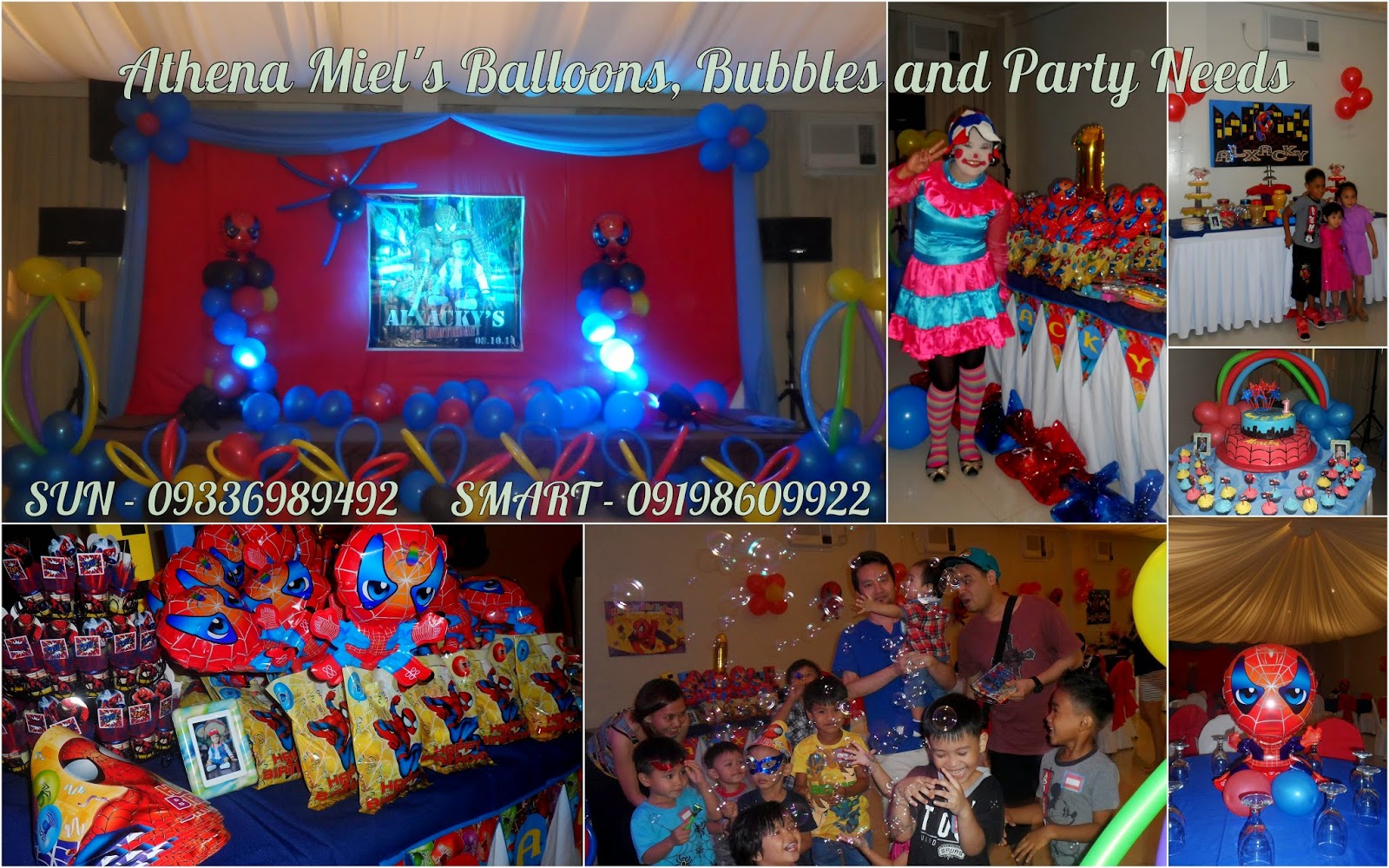 Full Kiddie Party Packages According To Theme Athena Miel S Balloons Alxacky S 1st Birthday Party Spider Man Themed At Homitori Function Hall