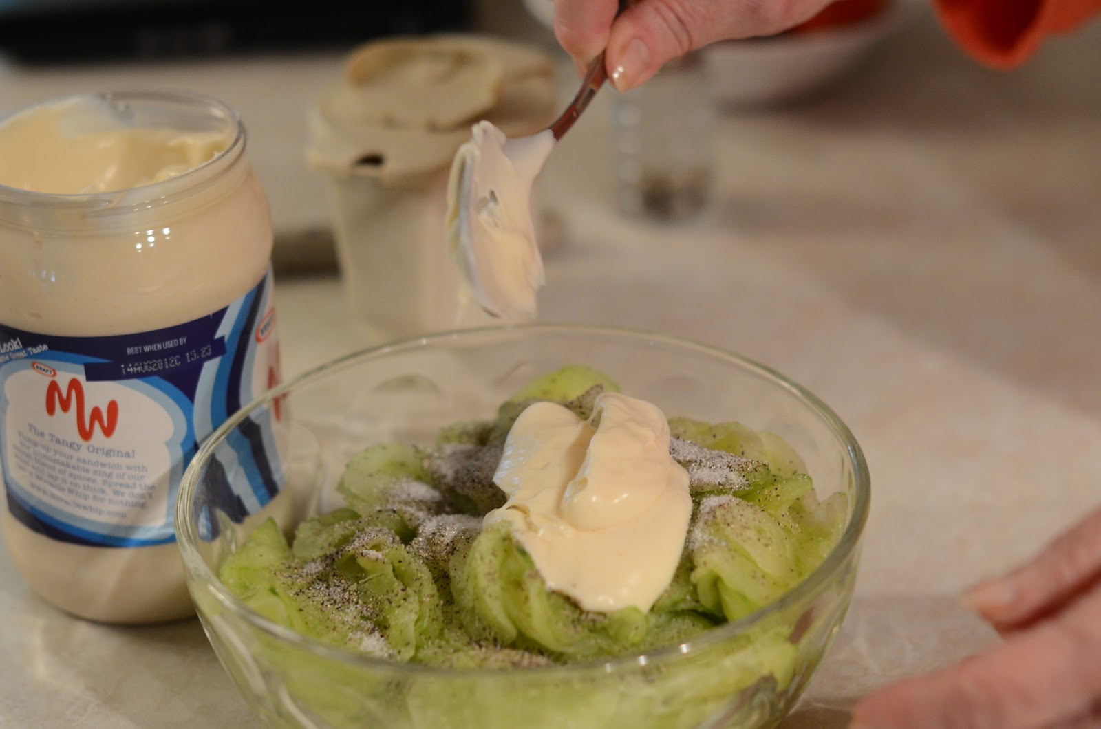 In the Kitchen With Gram...Creamy Cucumbers!
